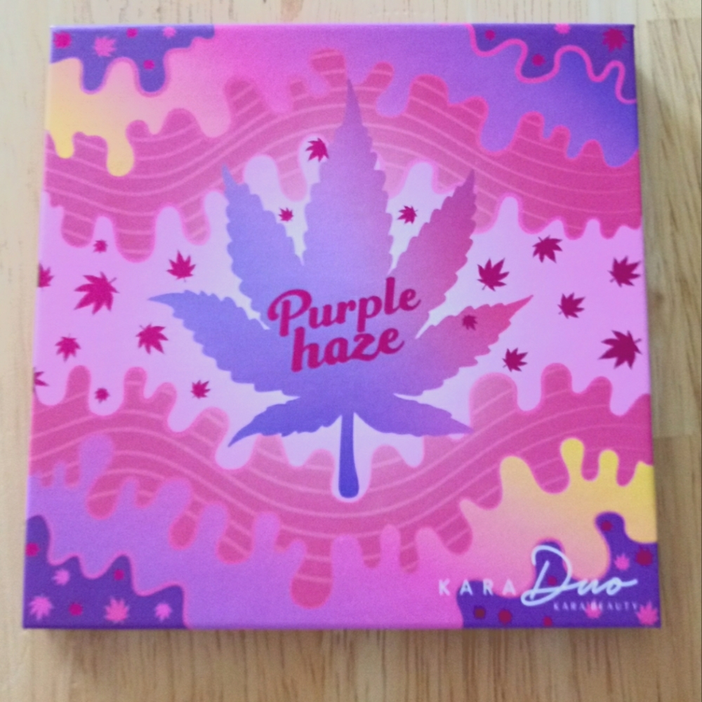 New Kara Purple Haze eye Shadow makeup CD Leaf palette